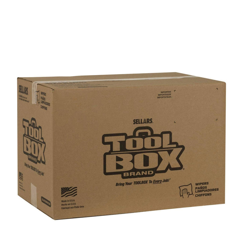 TOOLBOX® Z400 Quarterfold Wipers, 1-Ply, 11.87 x 13, White, 12/Carton (SLR5010001) Case of 12