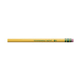 Dixon Ticonderoga Beginners Woodcase Pencil with Eraser and Microban, HB (#2), Black Lead, Yellow Barrel, 12/Pack (DIX133080002) Pack of 12