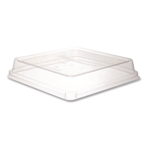 Renewable and Compostable Lids, 8.8 x 8.8 x 1.64, Clear, Plastic, 200/Carton (ECOEPSCS9SLID) Case of 200