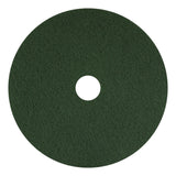 Americo® Scrubbing Pads, 12" Diameter, Green, 5/Carton (AM7400312) Case of 5