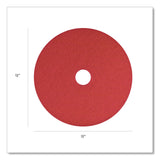 Americo® Buffing Pads, 12" Diameter, Red, 5/Carton (AM7404412) Case of 5