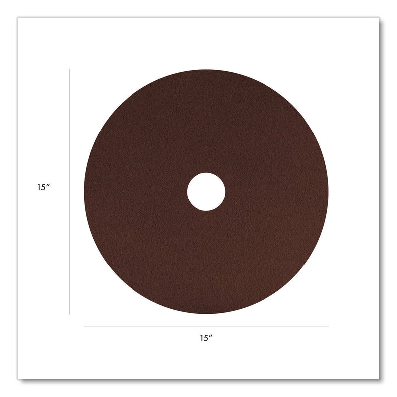 Americo® EcoPrep EPP Specialty Pads, 15" Diameter, Maroon, 10/Carton (AM7420715) Case of 10