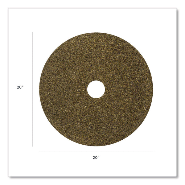 Americo® Black Diamond 1500 Grit Diamond Pad, 20" Diameter, Black/Yellow, 2/Carton (AM7442320) Case of 2