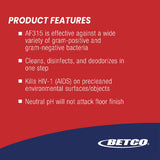 Betco® AF315 Disinfectant Cleaner, Citrus Floral Scent, 55 gal Drum (BET3155500) Each