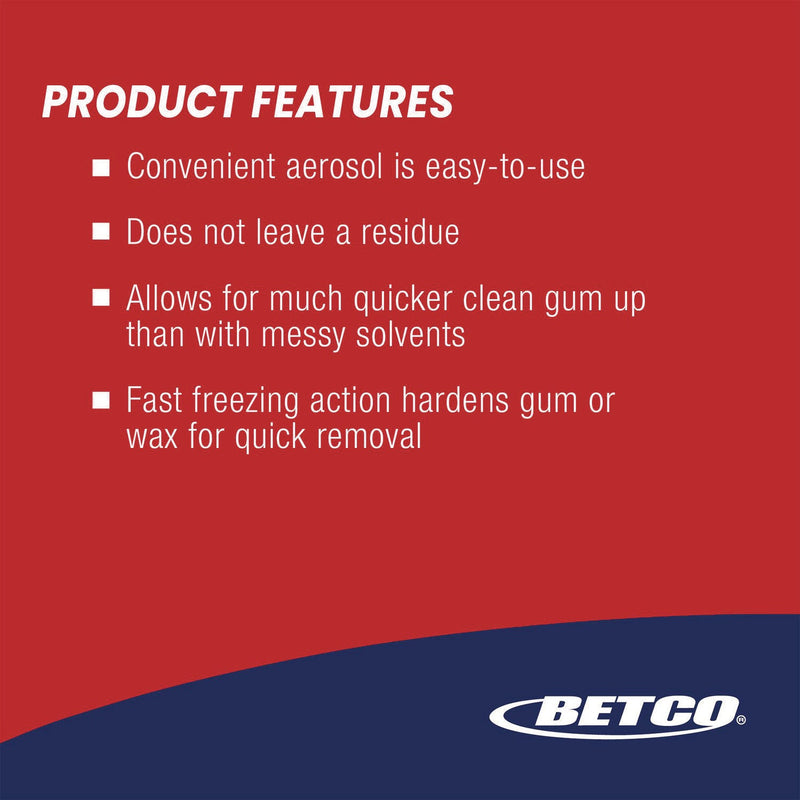 Betco® FiberPRO Gum Remover, 6.5 oz Aerosol Can, 12/Carton (BET0092300) Case of 12