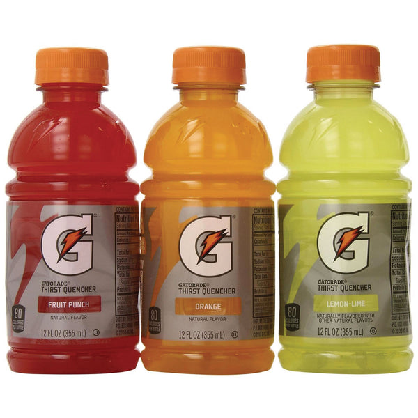 Gatorade® Thirst Quencher Variety Pack, Assorted Flavors, 12 oz Bottle, 28/Carton (GRR22002180) Case of 28