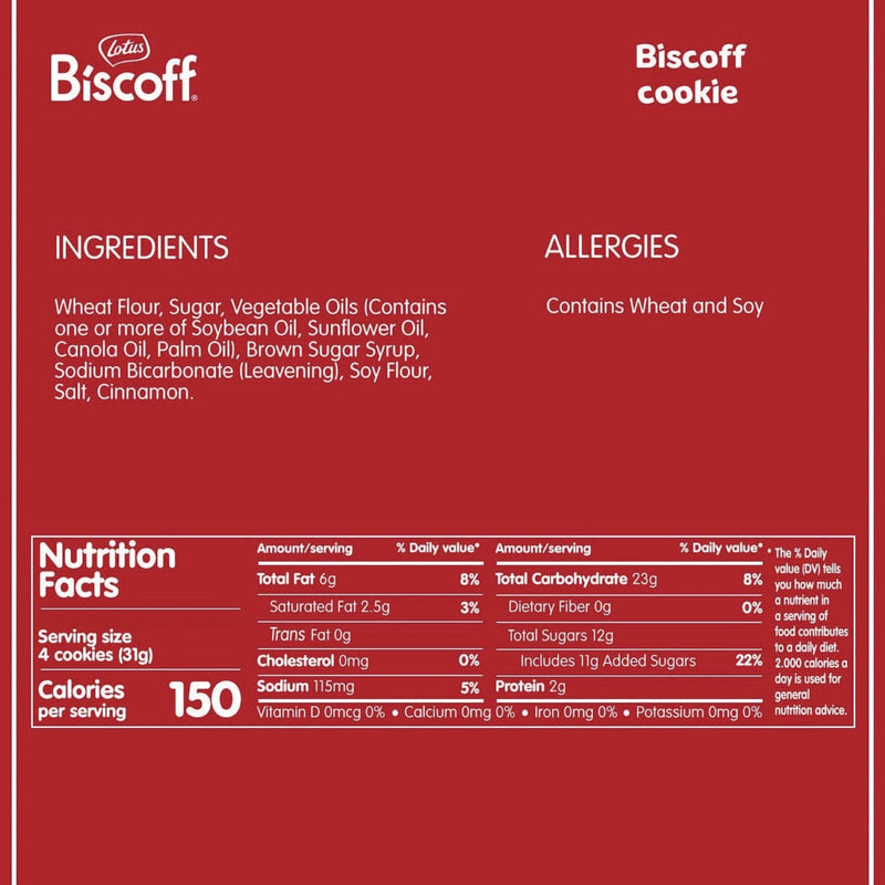 Biscoff Cookies Dispenser Box, Caramel Cookie, 0.22 oz Bag, 150/Carton (LTB50639) Case of 150