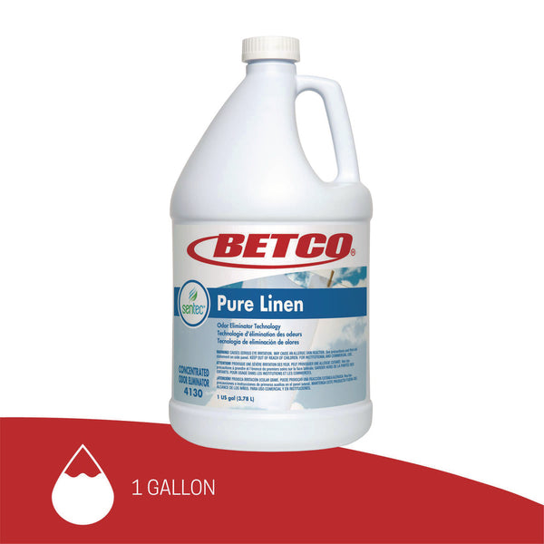 Betco® SenTec Pure Linen Concentrate Odor Eliminator, Pure Linen, 128 oz Bottle, 4/Carton (BET41300400) Case of 4