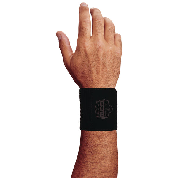 Ergodyne ProFlex 405 Enhanced Fit Wrist Wrap Support, One Size Fits Most, Fits Left Hand/Right Hand, Black (EGO72104) Each