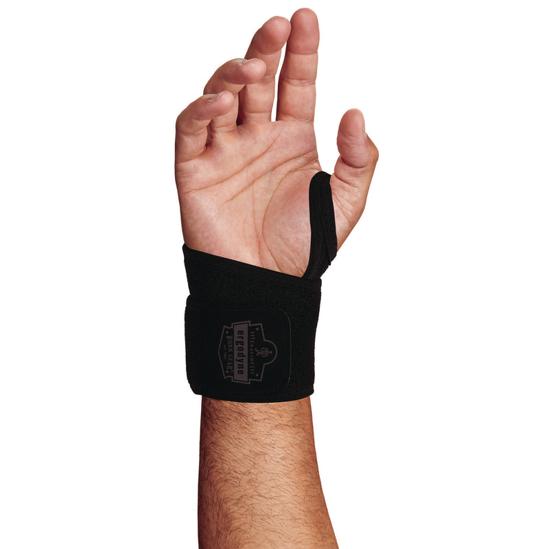 Ergodyne ProFlex 425 Neoprene Wrist Wrap Support with Thumb Loop, One Size Fits Most, Fits Left Hand/Right Hand, Black (EGO72106) Each