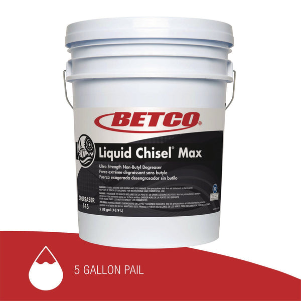 Betco® Liquid Chisel Max Non-Butyl Degreaser, Characteristic Scent, 5 gal Pail (BET1450500) Each