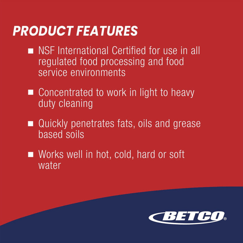 Betco® Liquid Chisel Max Non-Butyl Degreaser, Characteristic Scent, 5 gal Pail (BET1450500) Each