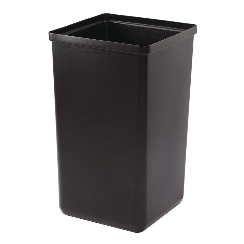 Alpine Industries 29 Gallon Trash/Recycling Cans, Steel, Green Mixed Recycling Can with Square Lid, Black Trash Can with Square Lid (ALH4450BLKKIT10) Each