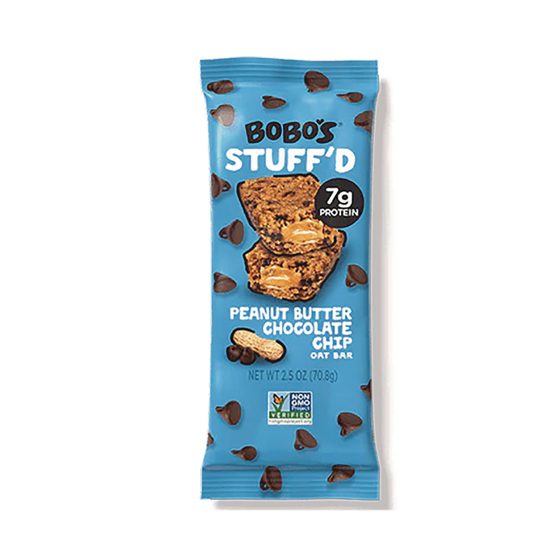 Stuff'D Peanut Butter and Chocolate Chip Oat Bar, 2.5 oz Bar, 12/Box (BBO00104) Box of 12