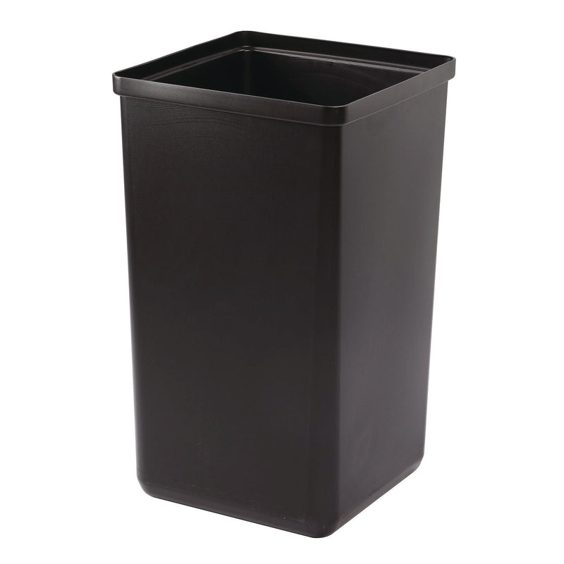Alpine Industries 29 Gallon Trash/Recycling Cans, Steel, Blue Cans/Bottles Recycling Can w/Mixed Lid, Green Compost and Black Trash w/Sq Lid (ALH4450BLKKIT20) Each