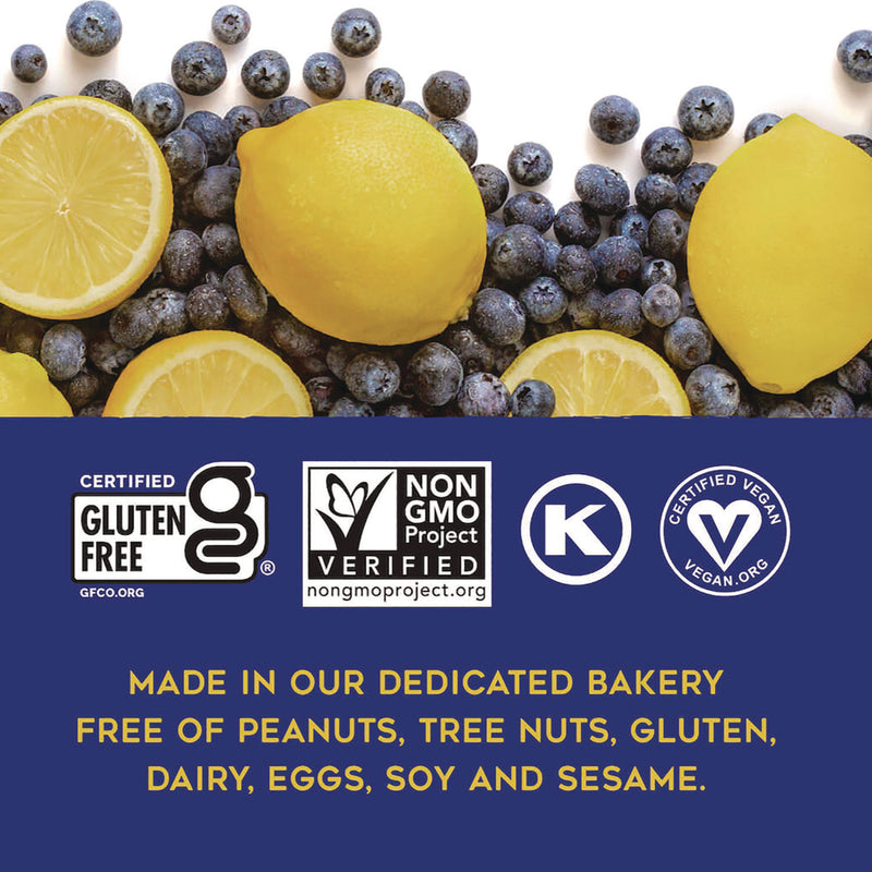 88 ACRES Warm 'N Chewey Gluten-Free Blueberry/Lemon Seed and Oat Bar, 1.6 oz Bar, 9/Box (AABACY00592) Box of 9