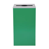 Alpine Industries 29 Gallon Trash/Recycling Cans, Steel, Green Can with Mixed Lid (ALH4450KITGRNM) Each
