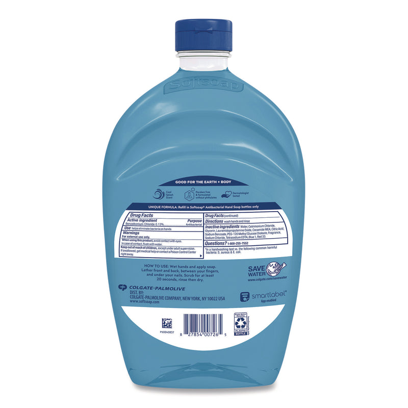 Softsoap® Antibacterial Liquid Hand Soap Refill, Cool Splash, 50 oz Bottle (CPC61031016EA) Each