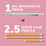 BIC® Xtra-Smooth Pastel Edition Mechanical Pencils, 0.7 mm, HB (#2), Black Lead, Assorted Barrel Colors, 24/Pack (BICMPNP24BLK) Pack of 24