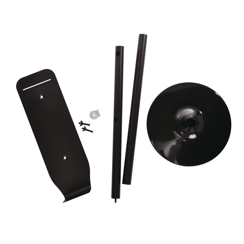 Alpine Industries Stainless Steel Universal Sanitizer and Soap Dispenser Stand, 14.5" dia x 55.5" h, Black (ALH430STANDBLK) Each