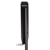 Alpine Industries Stainless Steel Universal Sanitizer and Soap Dispenser Stand, 14.5" dia x 55.5" h, Black (ALH430STANDBLK) Each