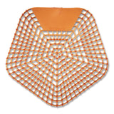 Boardwalk® Anti-Splash Urinal Screen, Mango Mist Scent, Orange, 0.11 oz, 10/Box (BWK1006) Case of 10