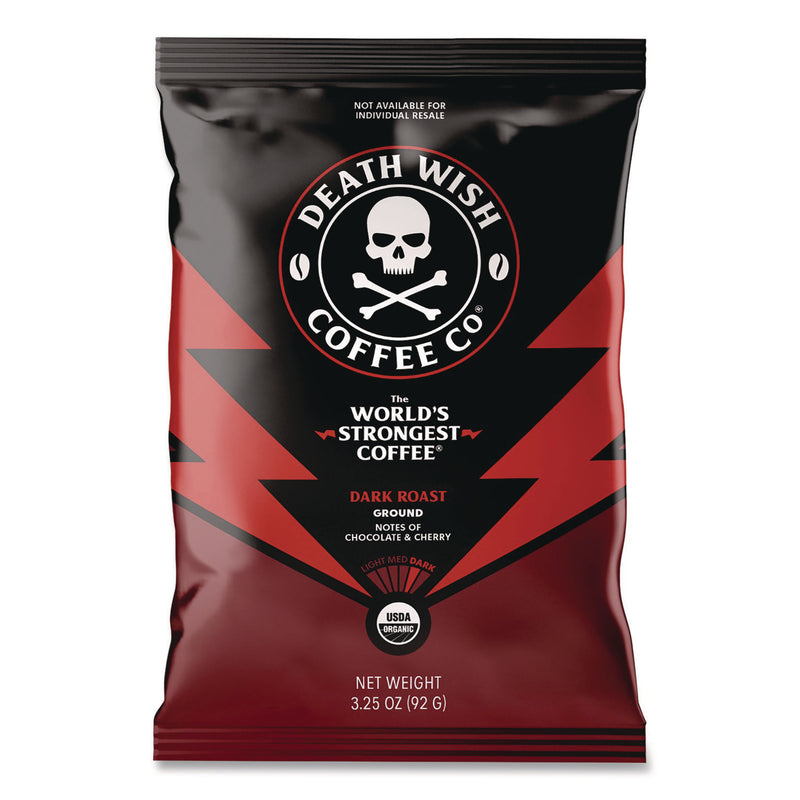 Death Wish Coffee Co. Coffee Frac Pack, Regular, 3.25 oz Fraction Pack, 25/Carton (DEWEWC34354) Case of 25
