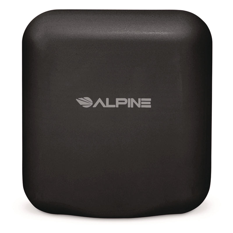 Alpine Industries Hemlock Commercial Automatic 120V Hand Dryer, 6.69 x 11.41 x 12.31, Stainless Steel, Black (ALHALP40010BLA) Each