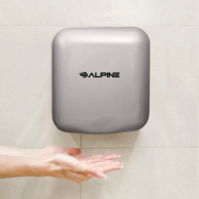Alpine Industries Hemlock Commercial Automatic 120V Hand Dryer, 6.68 x 11.41 x 12.31, Stainless Steel, Chrome (ALHALP40010CHR) Each