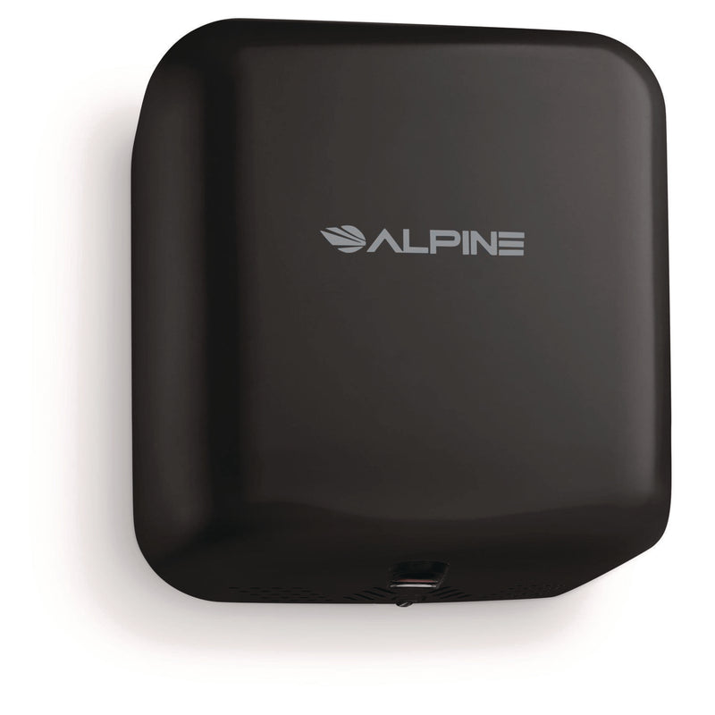 Alpine Industries Hemlock Commercial Automatic 120V Hand Dryer, 6.69 x 11.41 x 12.31, Stainless Steel, Black (ALHALP40010BLA) Each