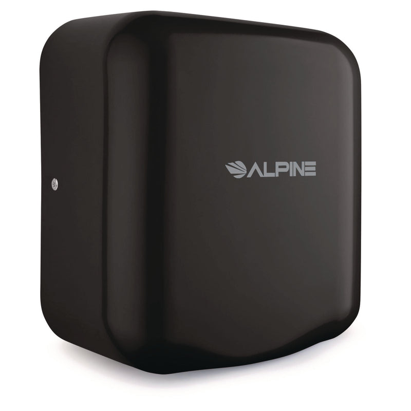 Alpine Industries Hemlock Commercial Automatic 120V Hand Dryer, 6.69 x 11.41 x 12.31, Stainless Steel, Black (ALHALP40010BLA) Each