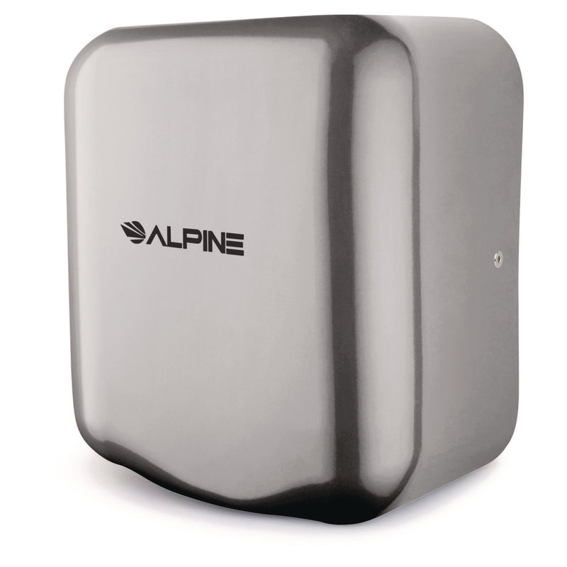 Alpine Industries Hemlock Commercial Automatic 120V Hand Dryer, 6.68 x 11.41 x 12.31, Stainless Steel, Chrome (ALHALP40010CHR) Each
