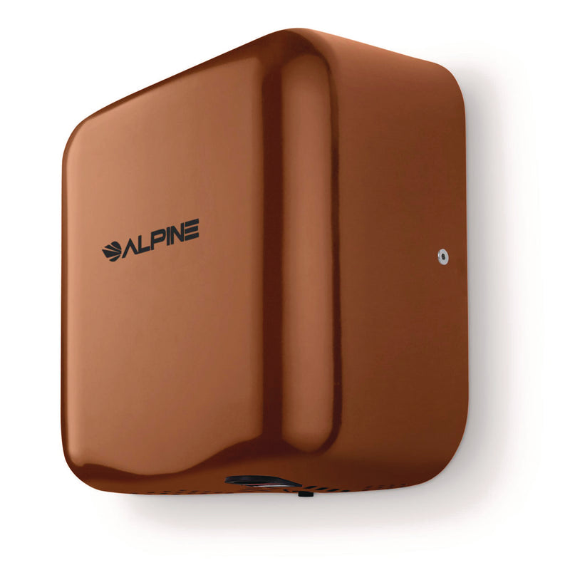Alpine Industries Hemlock Commercial Automatic 120V Hand Dryer, 6.68 x 11.41 x 12.31, Stainless Steel, Copper (ALHALP40010COP) Each