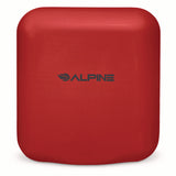 Alpine Industries Hemlock Commercial Automatic 120V Hand Dryer, 6.68 x 11.41 x 12.31, Stainless Steel, Red (ALHALP40010RED) Each