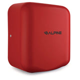 Alpine Industries Hemlock Commercial Automatic 120V Hand Dryer, 6.68 x 11.41 x 12.31, Stainless Steel, Red (ALHALP40010RED) Each