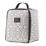fit + fresh Lunch Bag, 8 x 6 x 10, Black and White Geometric (FAF7613FF3242) Each
