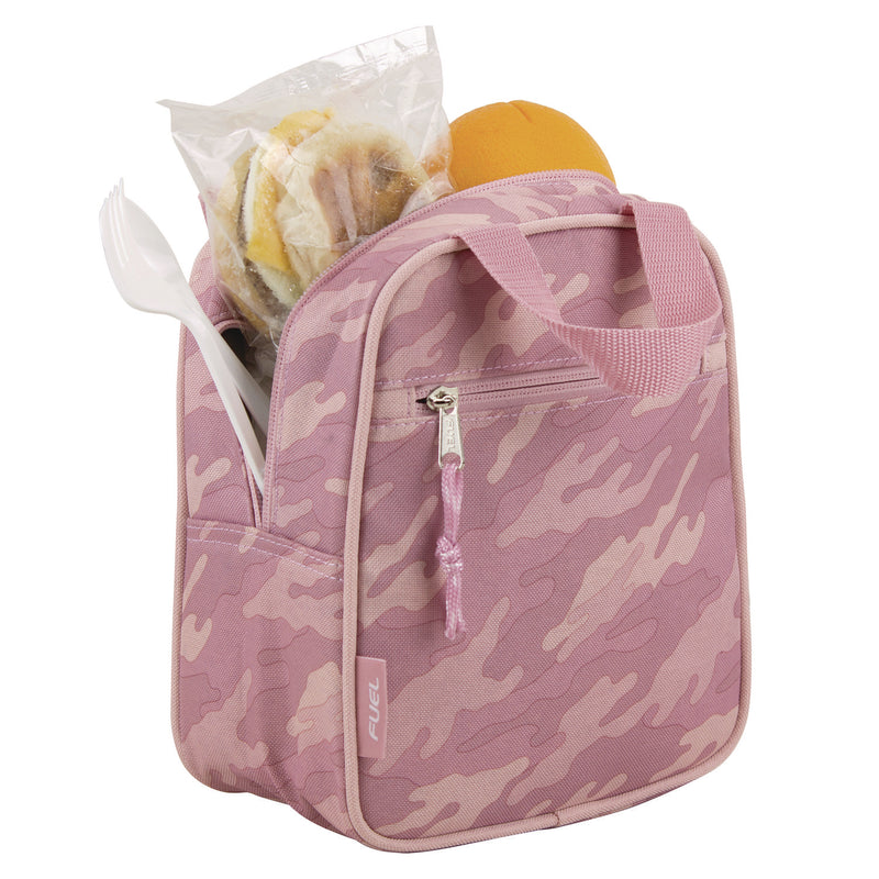 FUEL Bijoux Lunch Bag, 7.5 x 4.25 x 9, Pink Camo (FUE010391STFLC) Each