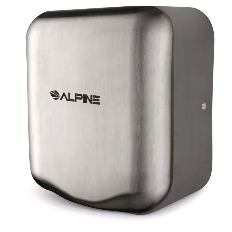 Alpine Industries Hemlock Commercial Automatic 120V Hand Dryer, 6.68 x 11.41 x 12.31, Stainless Steel, Silver (ALHALP40010SSB) Each