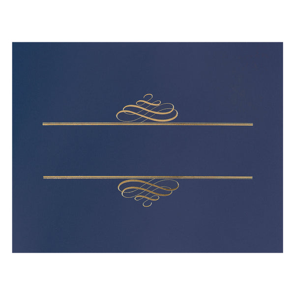 Great Papers!® Embossed Foil Certificate Holders, 80-lb Paper, Navy, 5/Pack (GRP903119) Each