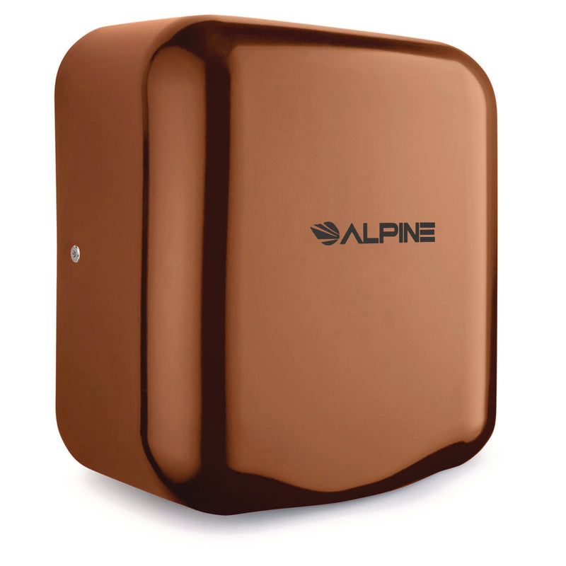 Alpine Industries Hemlock Commercial Automatic 120V Hand Dryer, 6.68 x 11.41 x 12.31, Stainless Steel, Copper (ALHALP40010COP) Each
