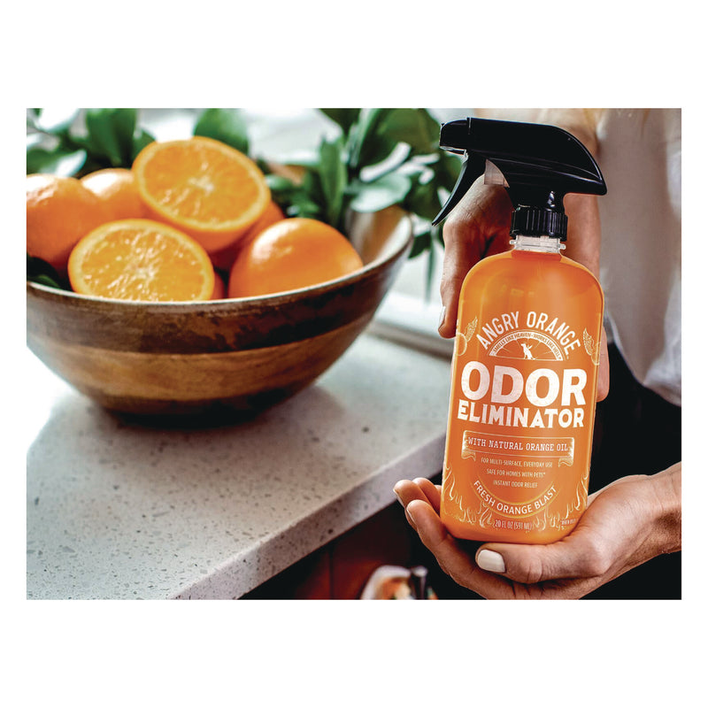 Angry Orange Pet Odor Eliminator Spray, Fresh Orange Blast Scent, 20 oz Spray Bottle (IDEAOR20OZ) Each