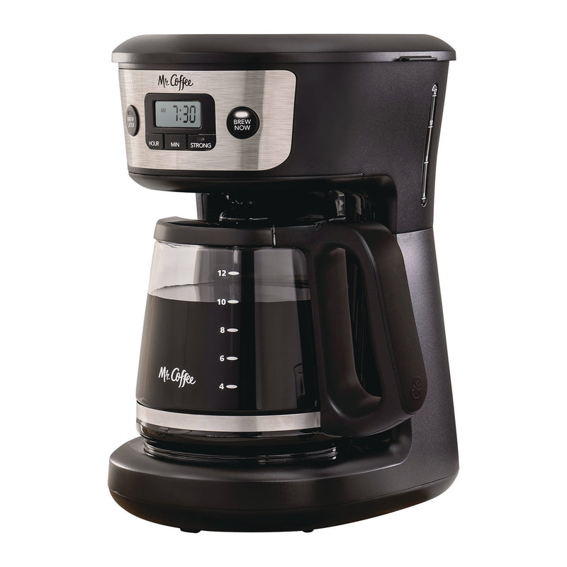 Mr. Coffee® 12-Cup Programmable Coffee Maker, Black/Stainless Steel (JAR2176620) Each