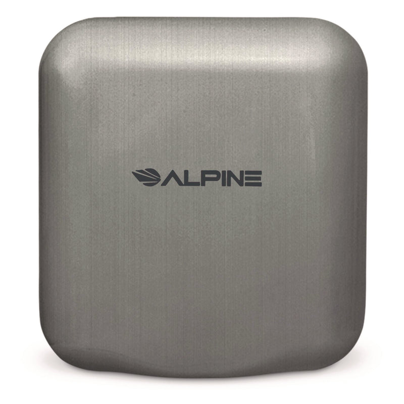 Alpine Industries Hemlock Commercial 220V Automatic Hand Dryer, 6.68 x 11.41 x 12.31, Stainless Steel, Silver (ALHALP40020SSB) Each