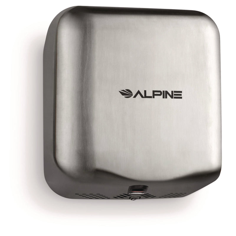 Alpine Industries Hemlock Commercial 220V Automatic Hand Dryer, 6.68 x 11.41 x 12.31, Stainless Steel, Silver (ALHALP40020SSB) Each