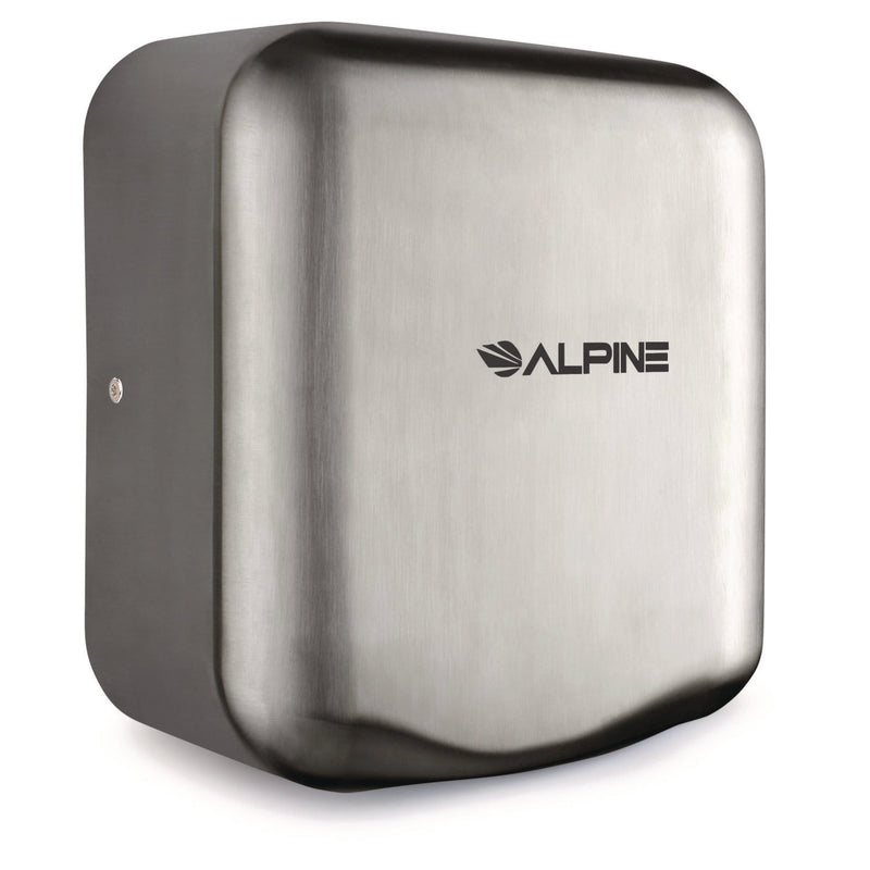 Alpine Industries Hemlock Commercial 220V Automatic Hand Dryer, 6.68 x 11.41 x 12.31, Stainless Steel, Silver (ALHALP40020SSB) Each