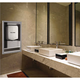 Alpine Industries Hemlock Recess Wall Kit, 3.38 x 16.38 x 26, Stainless Steel (ALHALP400RECESS) Each