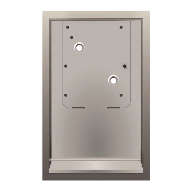Alpine Industries Hemlock Recess Wall Kit, 3.38 x 16.38 x 26, Stainless Steel (ALHALP400RECESS) Each