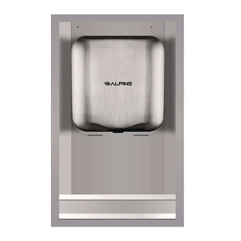 Alpine Industries Hemlock Recess Wall Kit, 3.38 x 16.38 x 26, Stainless Steel (ALHALP400RECESS) Each
