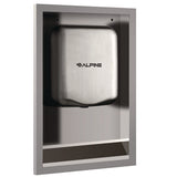 Alpine Industries Hemlock Recess Wall Kit, 3.38 x 16.38 x 26, Stainless Steel (ALHALP400RECESS) Each