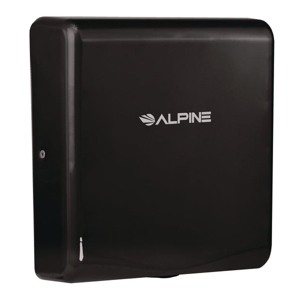 Alpine Industries Willow Commercial 120V Automatic Hand Dryer, 3.93 x 11.25 x 12.63, Stainless Steel, Black (ALHALP40510BLA) Each